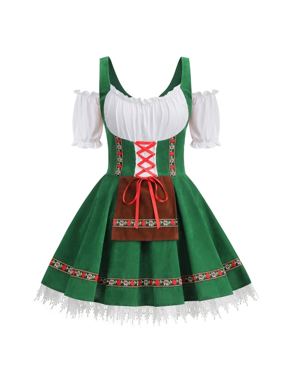 Women's Oktoberfest Off-Shoulder Beer Maid Costume dress for Bavarian carnival
